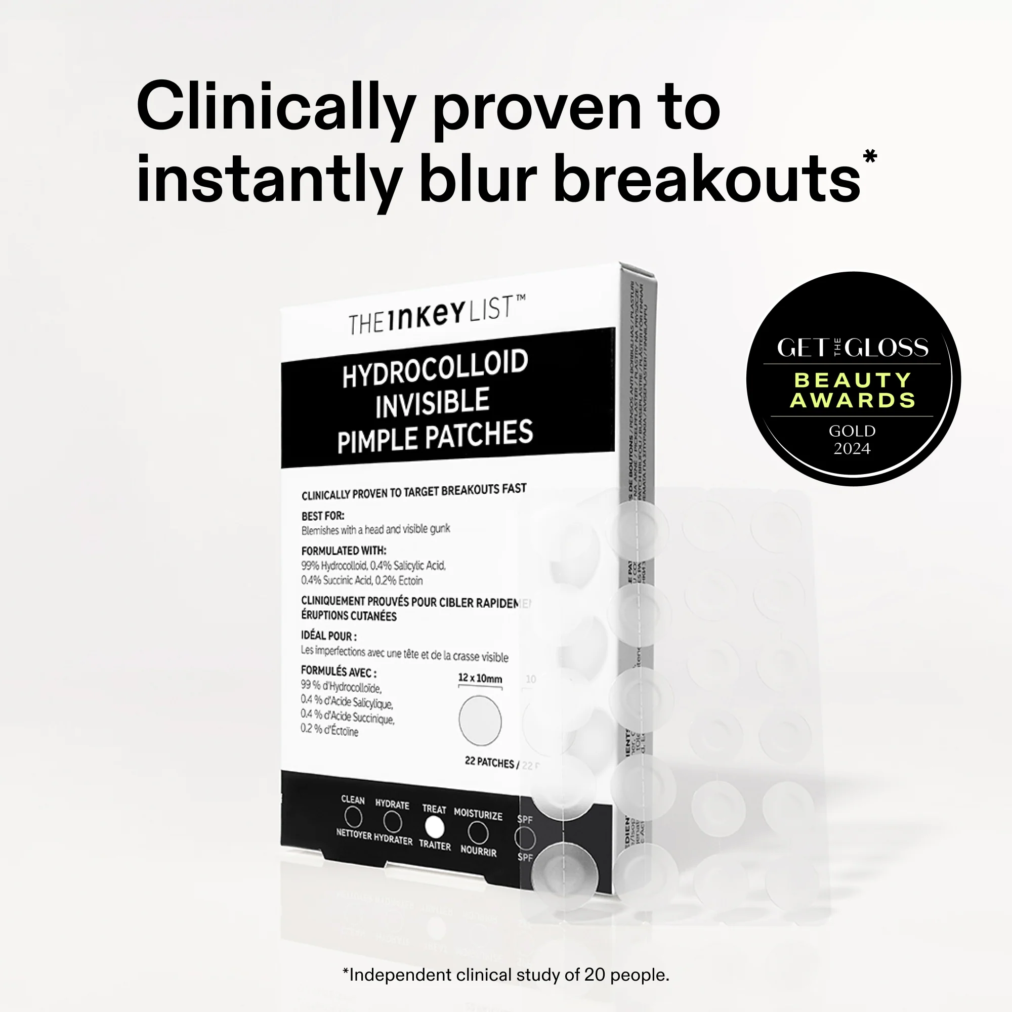 Hydrocolloid Invisible Pimple Patches - Pack of 22 - Image 3